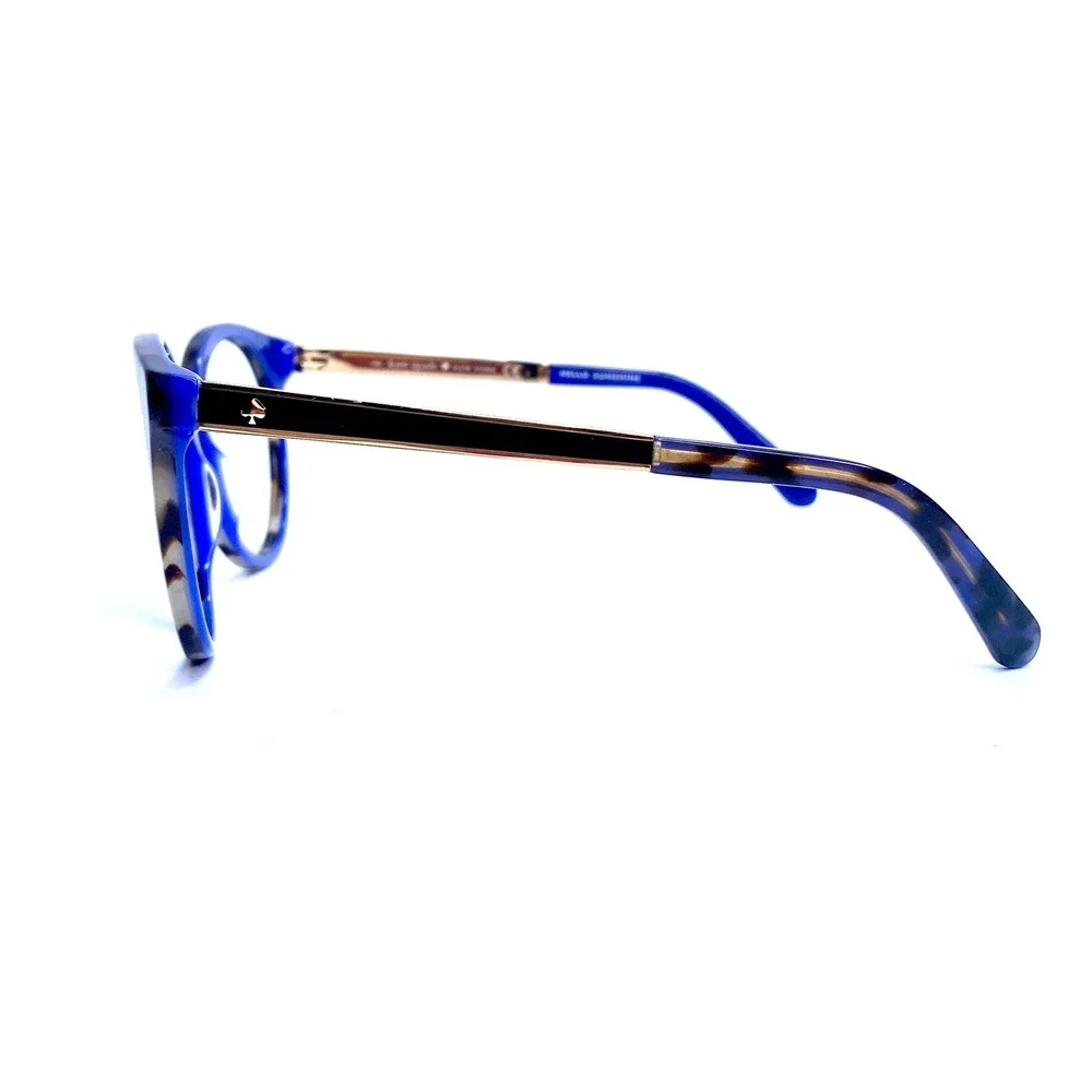 New Kate Spade NY Tortoise Gray Blue Gold Oversize Eyeglasses Amaya/S 53 18 135